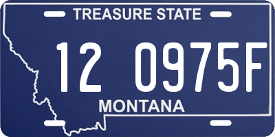 MT license plate 120975F