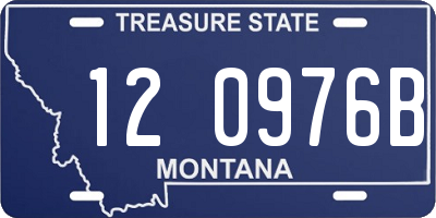 MT license plate 120976B
