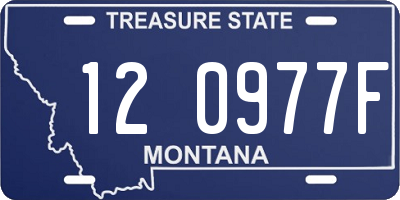 MT license plate 120977F