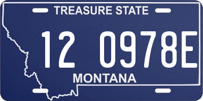 MT license plate 120978E