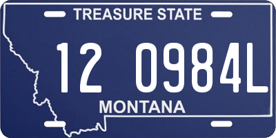 MT license plate 120984L