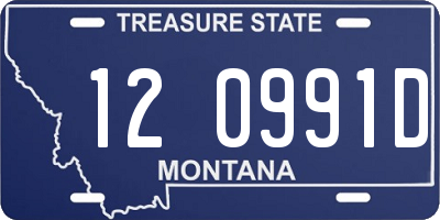 MT license plate 120991D