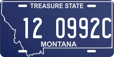 MT license plate 120992C