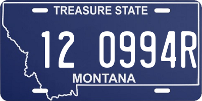 MT license plate 120994R