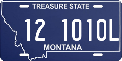 MT license plate 121010L