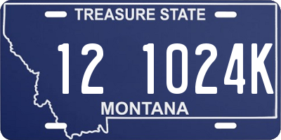 MT license plate 121024K