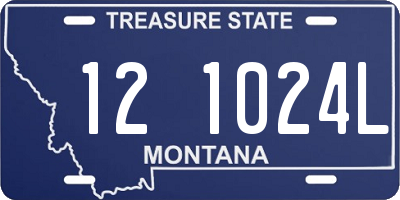 MT license plate 121024L