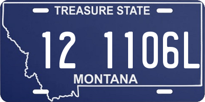 MT license plate 121106L