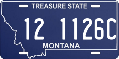 MT license plate 121126C