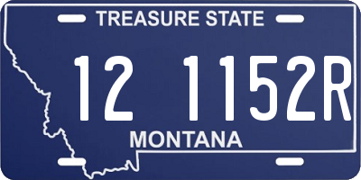 MT license plate 121152R