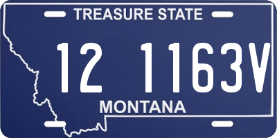 MT license plate 121163V