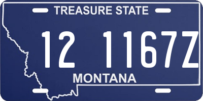 MT license plate 121167Z