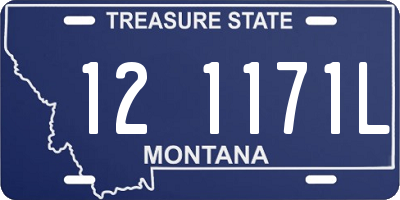 MT license plate 121171L