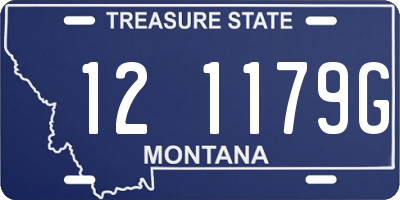 MT license plate 121179G