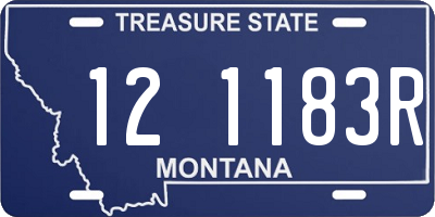 MT license plate 121183R