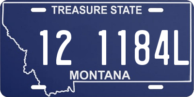 MT license plate 121184L