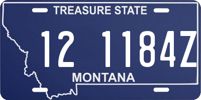 MT license plate 121184Z
