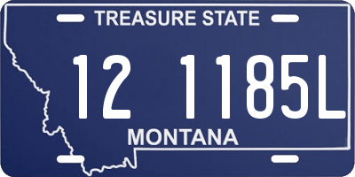 MT license plate 121185L