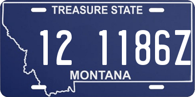 MT license plate 121186Z