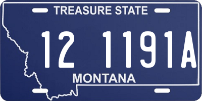 MT license plate 121191A