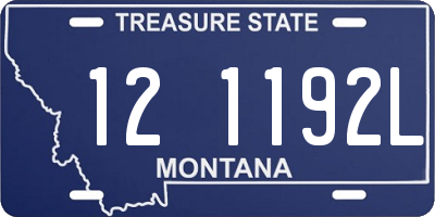 MT license plate 121192L