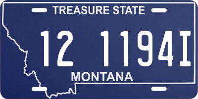 MT license plate 121194I