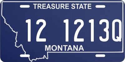 MT license plate 121213Q