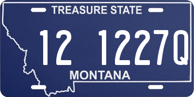 MT license plate 121227Q