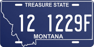 MT license plate 121229F