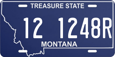 MT license plate 121248R