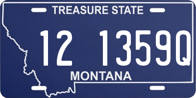 MT license plate 121359Q