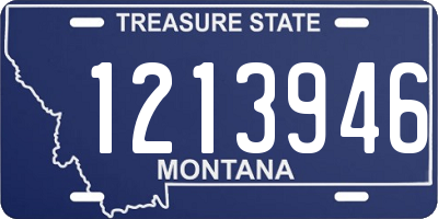MT license plate 1213946