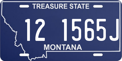 MT license plate 121565J