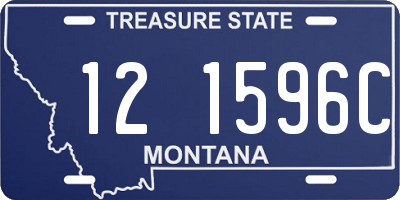 MT license plate 121596C