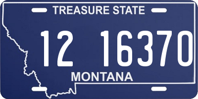 MT license plate 121637O