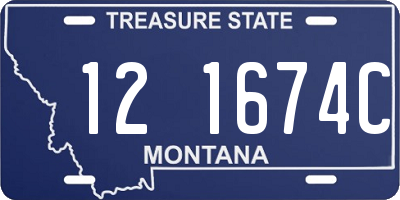 MT license plate 121674C