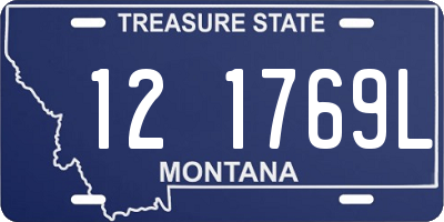 MT license plate 121769L