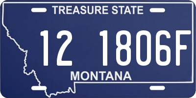MT license plate 121806F