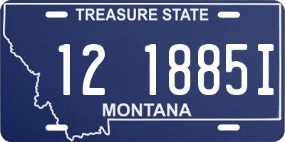 MT license plate 121885I