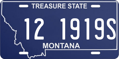 MT license plate 121919S