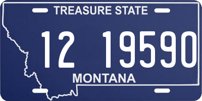 MT license plate 121959O