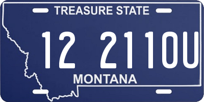 MT license plate 122110U