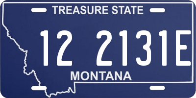 MT license plate 122131E