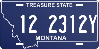 MT license plate 122312Y