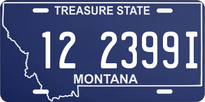 MT license plate 122399I