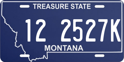 MT license plate 122527K