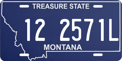 MT license plate 122571L