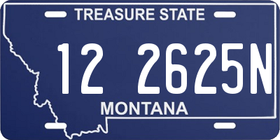 MT license plate 122625N