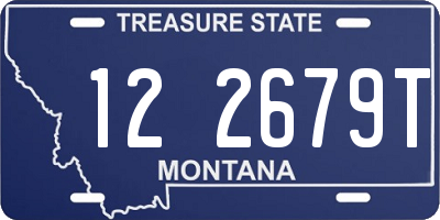 MT license plate 122679T