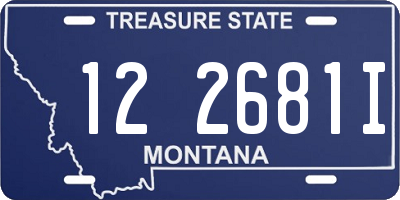 MT license plate 122681I